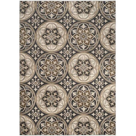 Safavieh 8 x 11 ft. Lyndhurst Power Loomed Large Rectangle Area Rug Light Grey & Beige LNH341B-8
